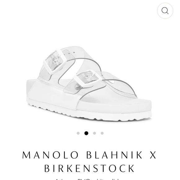 MANOLO BLAHNIK X BIRKENSTOCK
Arizona PVC white slides - Picture 2 of 2